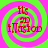 Four identical display red text on a green and pink spiral background with subtle animation
