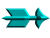 Four pixelated teal arrow icons arranged in a 2x2 contact sheet, each with distinct tail and shaft details against a gray background.