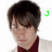 Animated contact sheet showing three frames of a person with dark hair wearing glasses and a white jacket over a maroon shirt, each frame marked by green letters J, O, H on the right side against a transparent background.