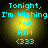 Four identical circular icons with yellow gradient backgrounds display cyan text reading "Tonight, I'm Wishing For HIM <333" in pixelated font.