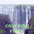Four pixelated nature scenes arranged in a : waterfall, typhoon wave, fire, and moonlit sky with text labels