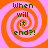 Four identical spiral patterns with orange and pink concentric rings, each containing green text reading 'When will it end?!' in a pixelated font.