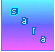 Pixelated blue and purple gradient background with four distinct letter icons in motion across frames.