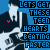 Animated contact sheet of a pixel-art character playing guitar with repeated text overlay on blue background.