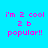 A static image with bright cyan background and repeated pink text reading "i'm 2 cool 2 b popular!!" in a pattern