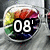A circular rainbow-colored icon with white text '08' and a black equals sign, transitioning to 'love' and then to a smiling face with three hearts.