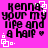 Pixelated text on bright pink background with white square accents and heart symbols, animated in four quadrants.