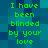 Green pixelated text on a blue background repeats the phrase "I have been blinded by your love" in two vertical