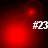 Red-toned animated icon with shifting light patterns and four instances of white '#23' text on a dark background.