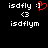 Pixelated text and symbols on black background with red heart symbol in left