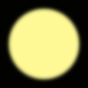 Two white rabbits with pink ears and brown eyes appear sequentially against a yellow circular background on black.