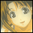 A pixelated anime-style character face on the left and stylized text reading "Anime IM" with a smaller "com" below it on a black background to the right, forming a 48x48 buddy icon layout.
