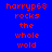 Red pixelated text on a solid blue background reads 'harrype6s rocks the whole wold' in two identical vertical