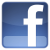 Blue square icon with white lowercase 'f' symbol centered on gradient background transitioning from dark blue top to light blue bottom.