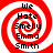 Four identical red and white spiral patterns with black text reading "We Hate Smelly Emma Smith" arranged in a