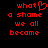 Red pixelated text on black background with a heart symbol replacing the 'o' in 'what' on the left side.