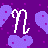 pixelated heart and letter 'n' icons in various color schemes with a dotted background pattern