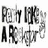 Black and white pixelated text displays 'PARTY LIKE A ROCKSTAR' in multiple arrangements across a of