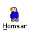 Pixelated character in blue shirt and red shoes with orange hair, shown in multiple poses including standing upright, leaning back, and lying on its side.