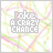 identical pixelated icons featuring 'take a crazy chance' text over tangled pastel lines, with one icon showing green and yellow color variations