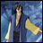 Anime character in blue robe with yellow sleeve, standing against blue sky background, text 'AnimeIM' and 'com' on black right side.