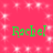 Green text reading "Rachel" on a pink background with white sparkles, arranged in four identical quadrants.
