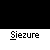 colored squares with 'Siezure' text below each, arranged in three on a gray background