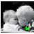 Black-and-white photo of two people kissing with a green star, orange text bubbles reading "where's your", and pink pixelated text saying "first love<3".