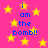A static image with a bright pink background filled with yellow stars and blue text reading "i am the bomb!!" in multiple scattered positions.