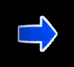 Four blue arrow icons with white outlines arranged horizontally on black background, showing progressive animation frames from left to right.