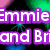Pixelated text in purple outlines with white fill over a dark background featuring green and blue abstract shapes and heart-like forms.
