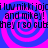 Pixelated text repeats 'i luv nikki jojo luv nikki jojo and mikey! they r so cute' over a blue and pink spiral background.