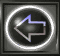 Four square display a circular icon with a left-pointing arrow, each showing different lighting effects on the icon's border