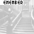 A grayscale animated icon shows a figure ascending stairs with repeated text 'REMEMBER' in pixelated font above the scene.