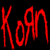 A contact sheet of three animated frames showing the word "Korn" in stylized text with varying color schemes and backgrounds.