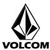 Black and white diamond-shaped logo with internal geometric patterns above bold text reading VOLCOM on a white background.