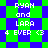 Pixelated text and patterned background in green and blue with repeated 'RYAN and LARA 4 EVER <3' across two distinct layouts