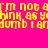 A static image with four quadrants of bright pink, purple, blue, and magenta backgrounds displaying yellow pixelated text reading "I'm not a think as you dumb I am".