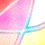 repeating pink and yellow patterned shapes with blue text reading 'Rachel' in a cursive font, displayed on a white background