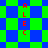 A green and blue pixelated with red vertical text "ALEC" on three separate sections of the image