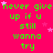 Bright pink background with green text repeating 'never give up if u still wanna try' and small pink stars scattered throughout.