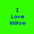 Four display blue text on green background with pink rectangular overlays shifting across different lines of the phrase "I Love Willow"