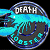 Animated circular icon with blue and black color scheme featuring 'DEATH' text at top, a sea anemone-like creature in motion, and '0518' numerals below on dark background.