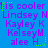 Blue background with repeating purple text and green star accents in a pattern
