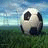 A pixelated soccer ball on grass under a cloudy sky, next to a blue with text reading "Play 2 Win Refuse 2 Lose!" in black letters