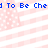 Blue pixelated text 'To Be Che' repeats across a pink and white striped background with a dotted pattern.