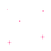 A static contact sheet of three animated frames showing pink plus signs and dots on a gray background, with no visible text or characters.