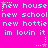 A bright pink background displays repeated cyan text phrases with small star icons, arranged in a pattern