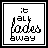A 5x5 contact sheet of animated frames showing a pixelated text animation that reads 'it all fades away' with progressive grayscale fading from black to white across the sequence.