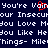 Pixelated text repeats phrases on dark blue background with red heart symbol replacing 'o' in 'Vain'.